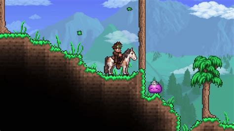 The Slimy Saddle is a mount-summoning item. When used, it summons a friendly Slime Mount. The Slime offers increased jump height (21 tiles) and movement speed (20 mph), decreases fall damage by half, and enables floating on water surfaces and continuous auto-jump by holding the ↷ Jump key. On the PC version, Console version, Mobile version, …
